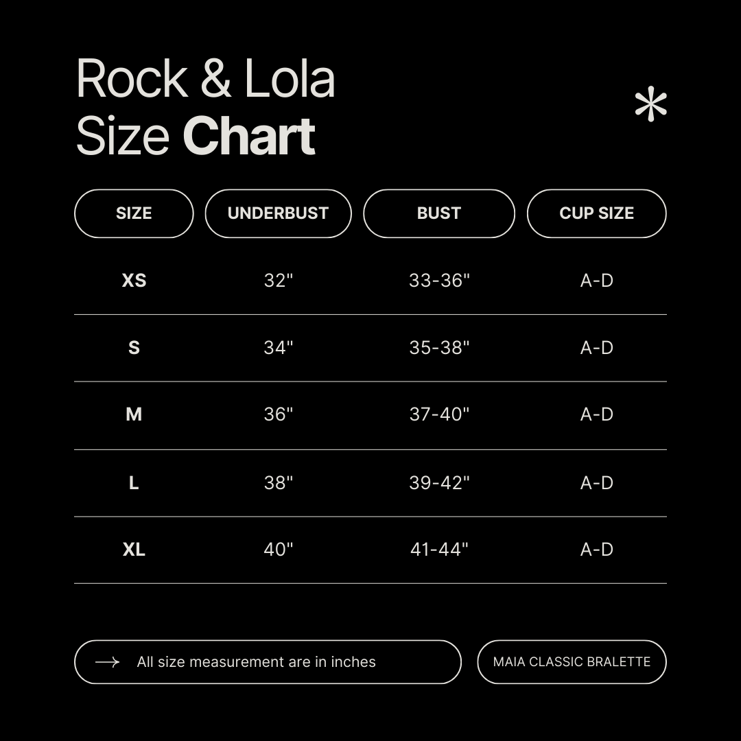Rock & Lola Black Mesh and Gold Embroidered Bralette