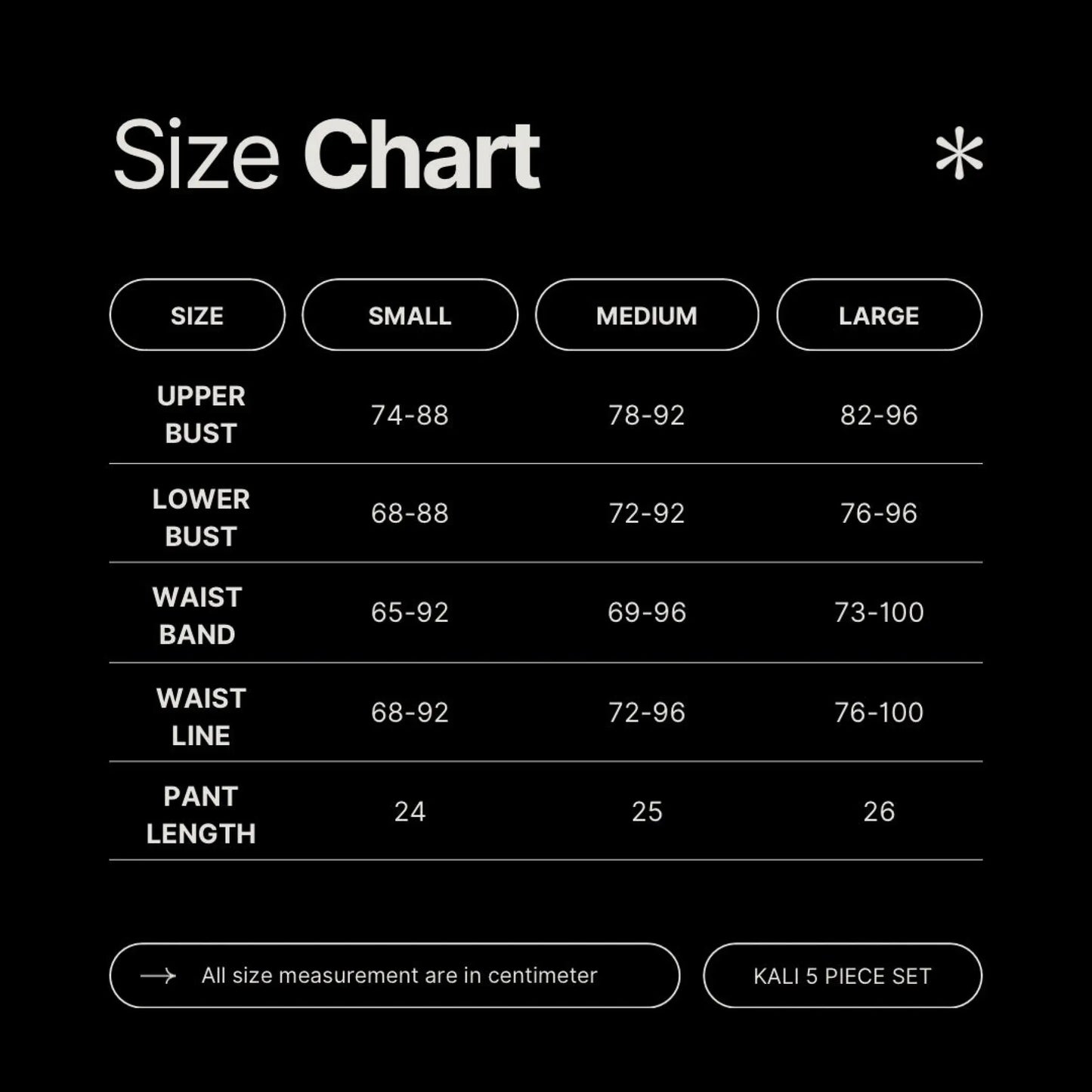 Kali 5 Piece Lingerie Collection