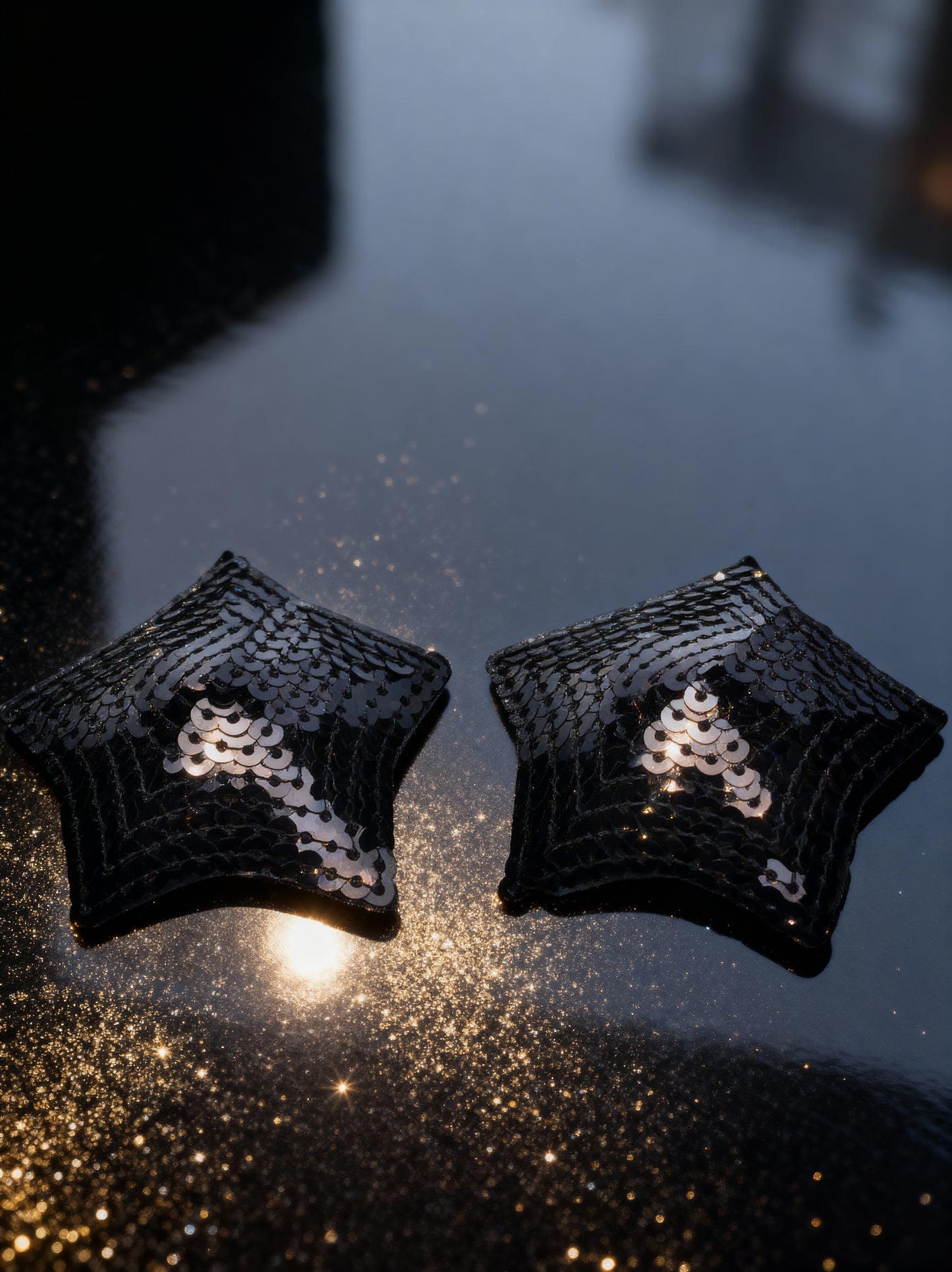 Black Sequin Star Pasties