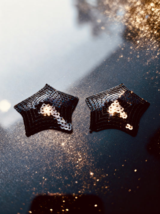 Black Sequin Star Pasties