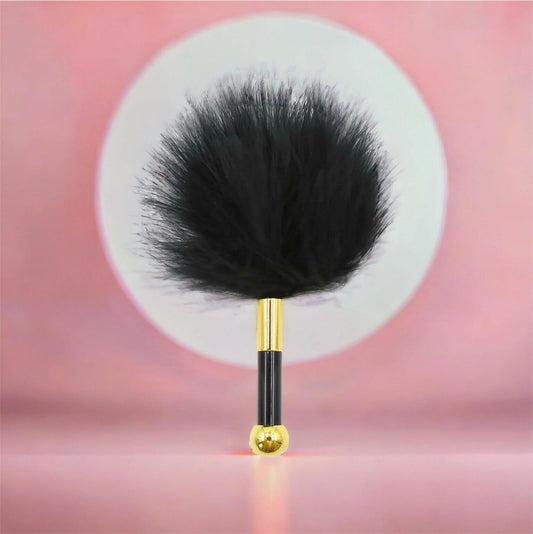 fluffy tickler kinki couture kink toys black gold 