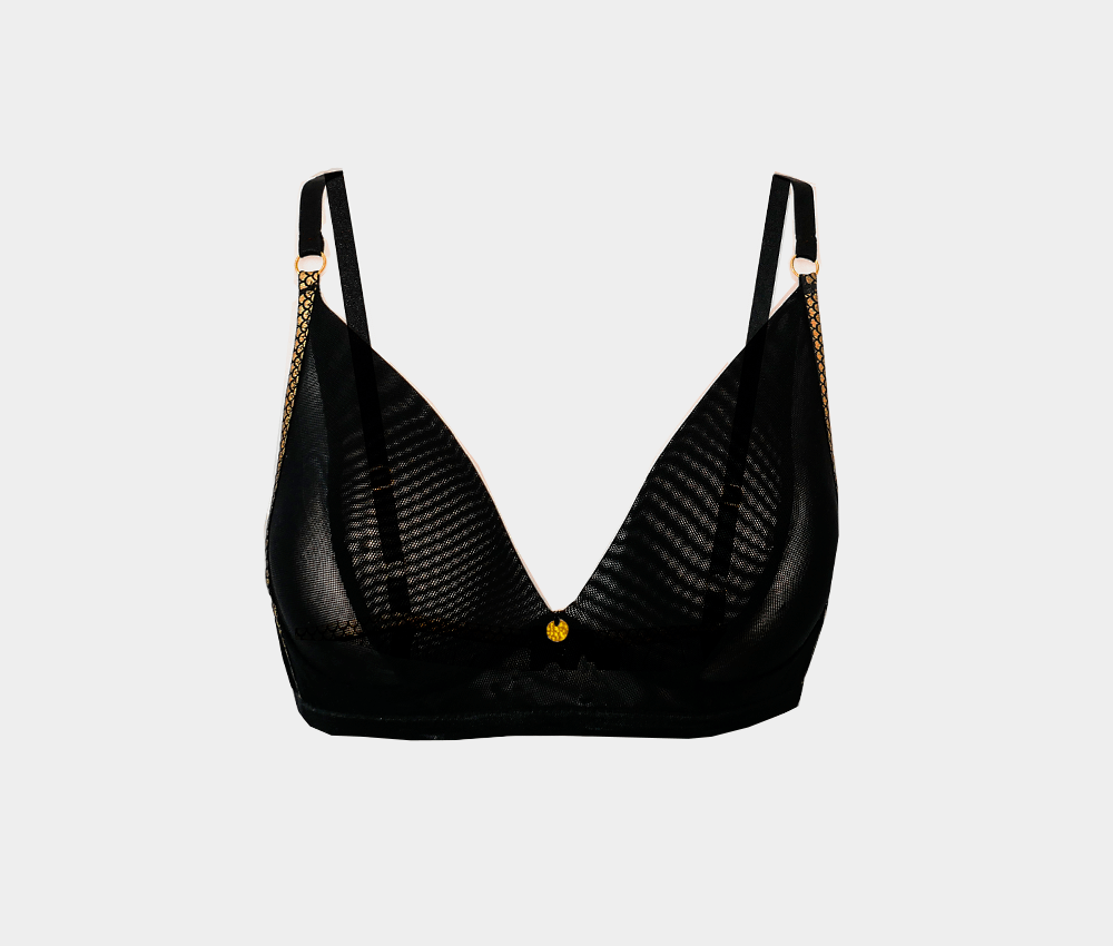 Rock & Lola Black Soft Mesh Wireless Bra